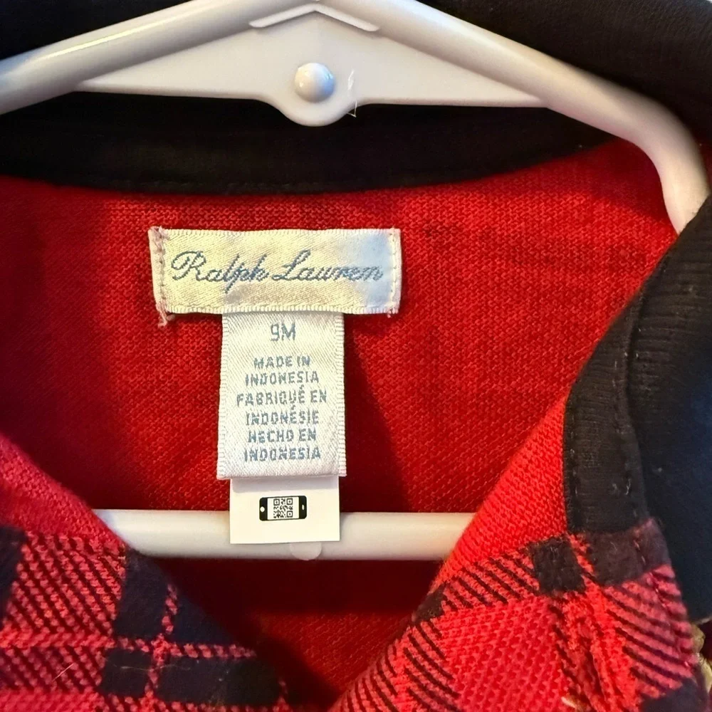 Ralph Lauren Buffalo Plaid Romper